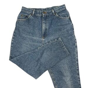 Vintage Lee Jeans Womens‎ 16 M Blue Denim Made in USA 90s High Rise Union Made